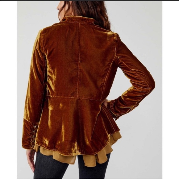 NWT Free People Faye Velvet Jacket - Picture 6 of 11